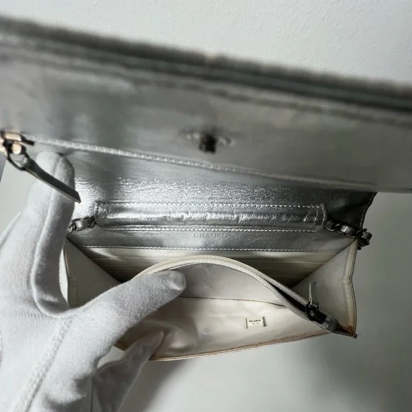 Chanel Travel Ligne Line Wallet On Chain WOC Crossbody Purse Bag